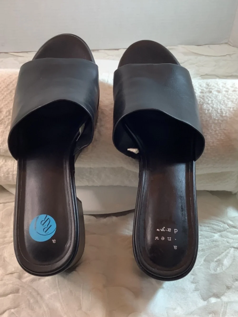 NWOT A New Day black platform Heels sz. 10 slip on